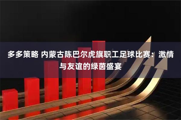 多多策略 内蒙古陈巴尔虎旗职工足球比赛：激情与友谊的绿茵盛宴